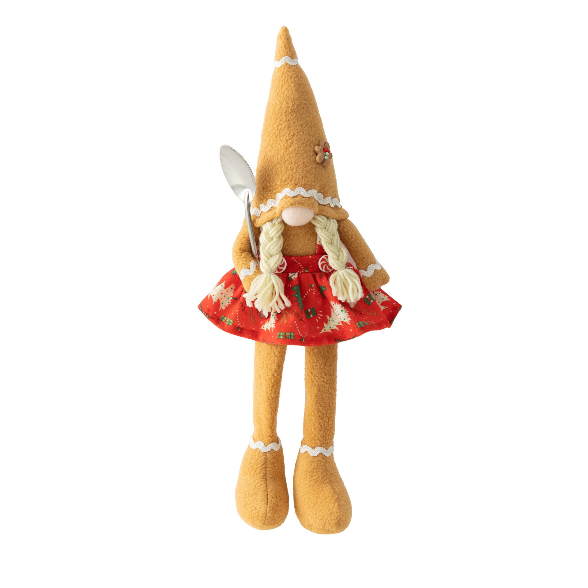 Wholesale Pointed Hat Gingerbread Man Long Leg Fabric Art Face Less Doll
